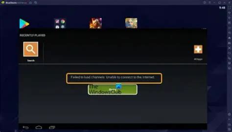 blue stacks selalu loading chanel|failed to load channels in bluestacks.